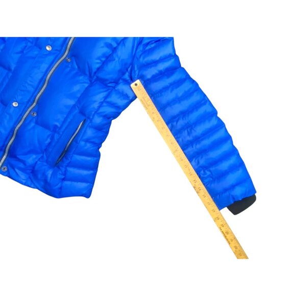 Marc New York Andrew Marc Eleanor Blue Puffer Coat Jacket Size S MISSING HOOD - Picture 11 of 16
